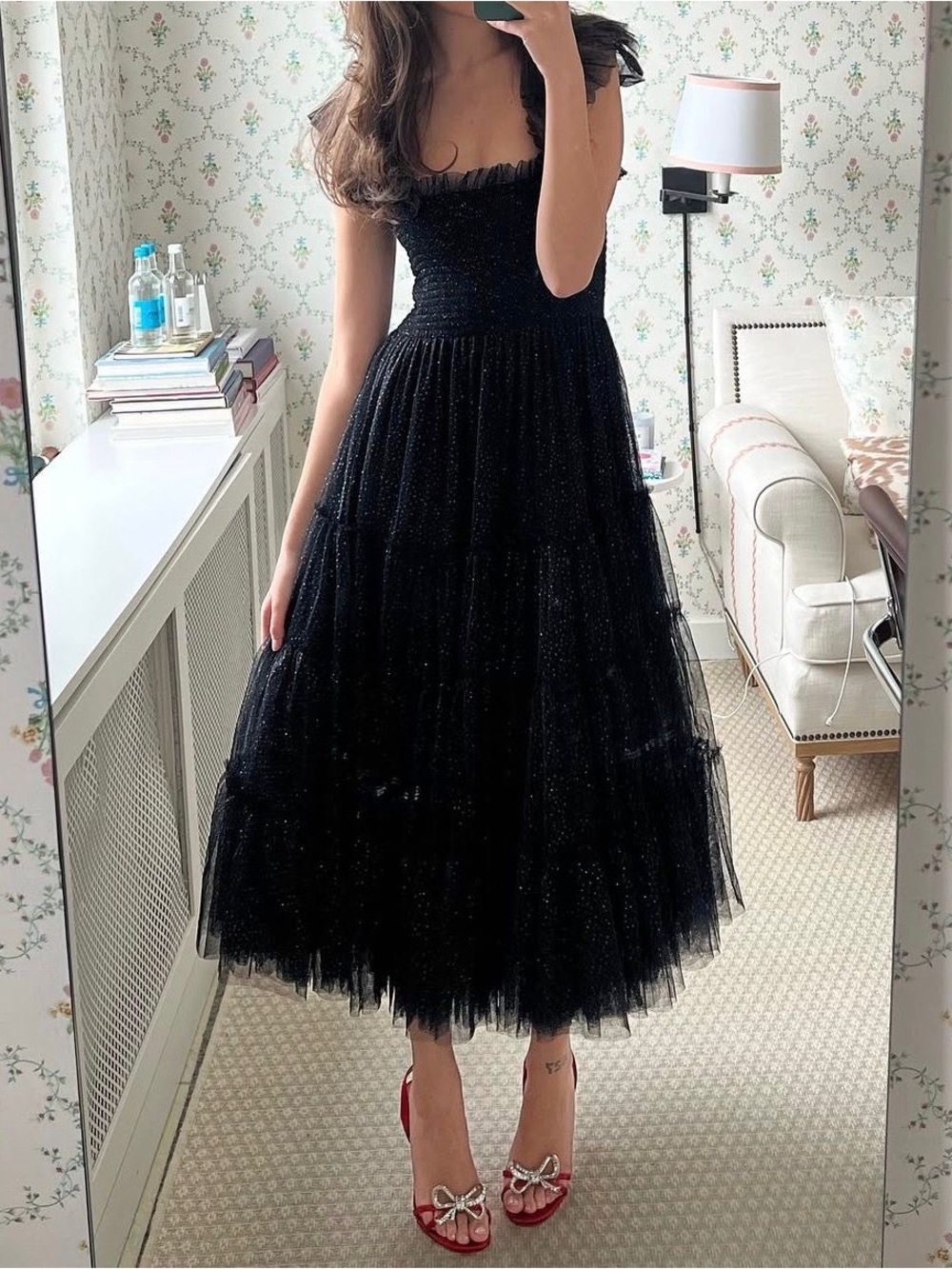 Hill House Collector's Edition The Tulle Ellie Nap Dress in black XS - Picture 4 of 11